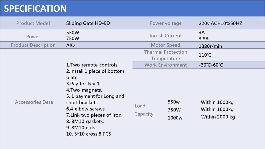 [Motor]Automatic Sliding gate, Electrical Opener